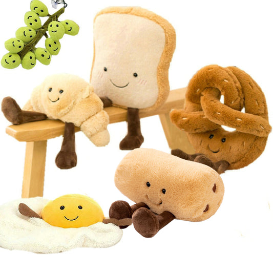 Amusable Plush Toys (Breads & Fruits)